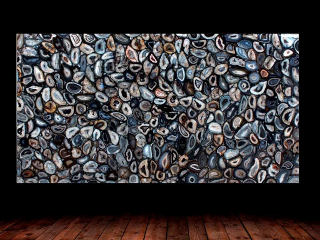 Black Agate Semi Precious Gemstone