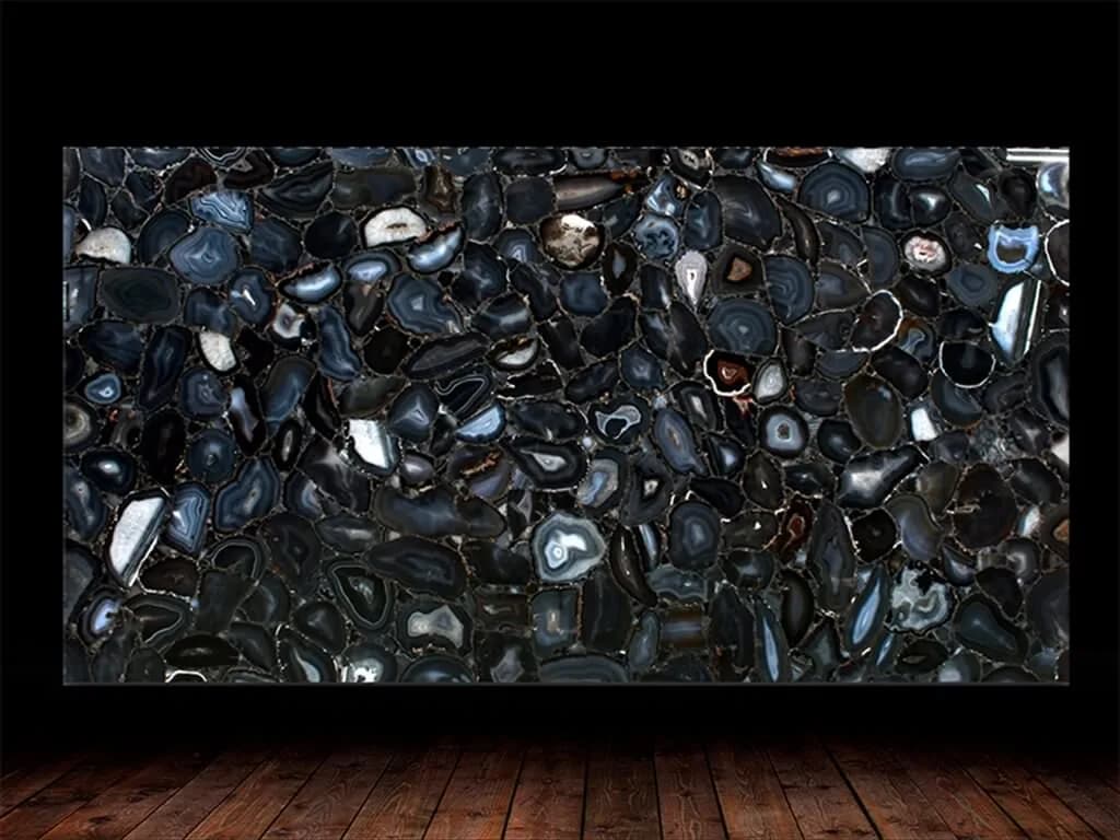 Wild Agate Black Semi Precious Gemstone