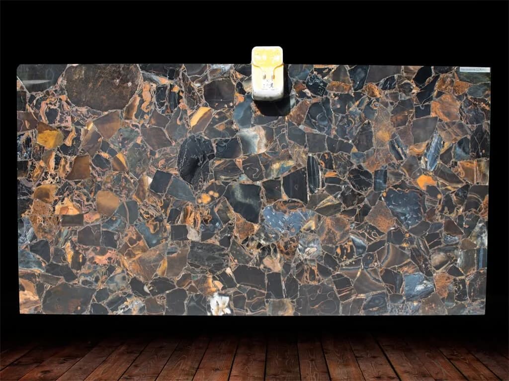 Wild Tiger Eye Blue Semi Precious Gemstone