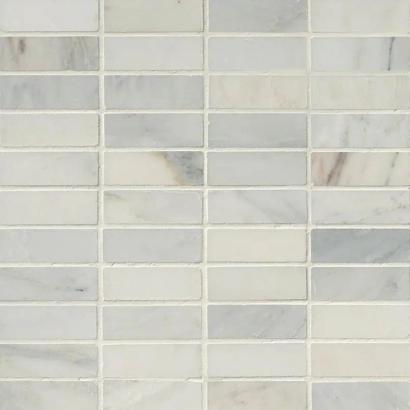 Arabescato Carrara 1x3 Honed In 12x12 Mesh
