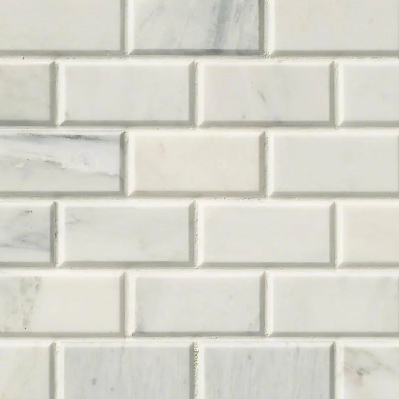 Arabescato Carrara Subway Tile 2×4