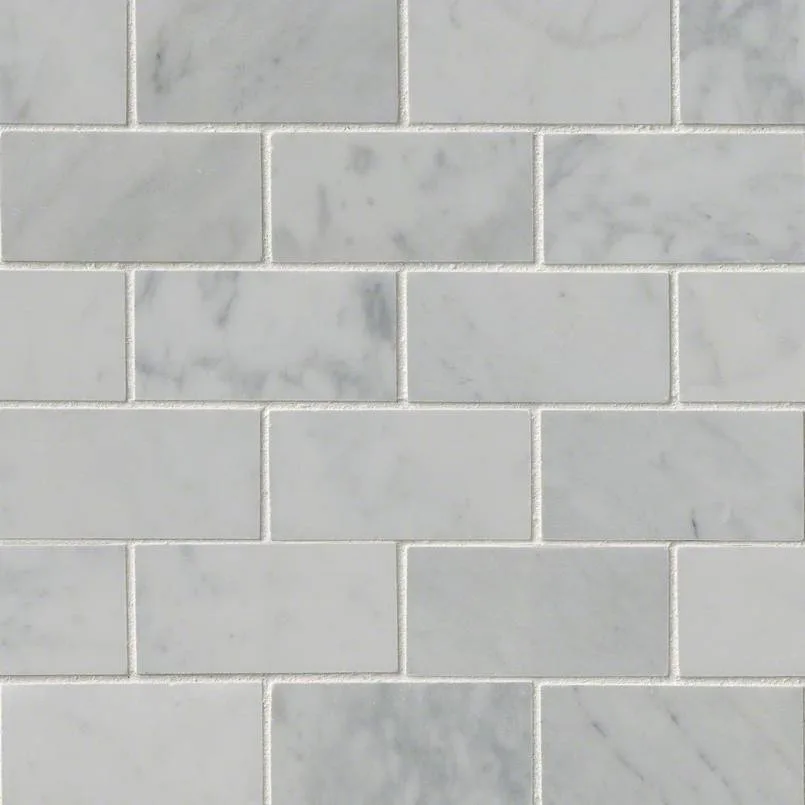 Carrara White 2×4 Polished