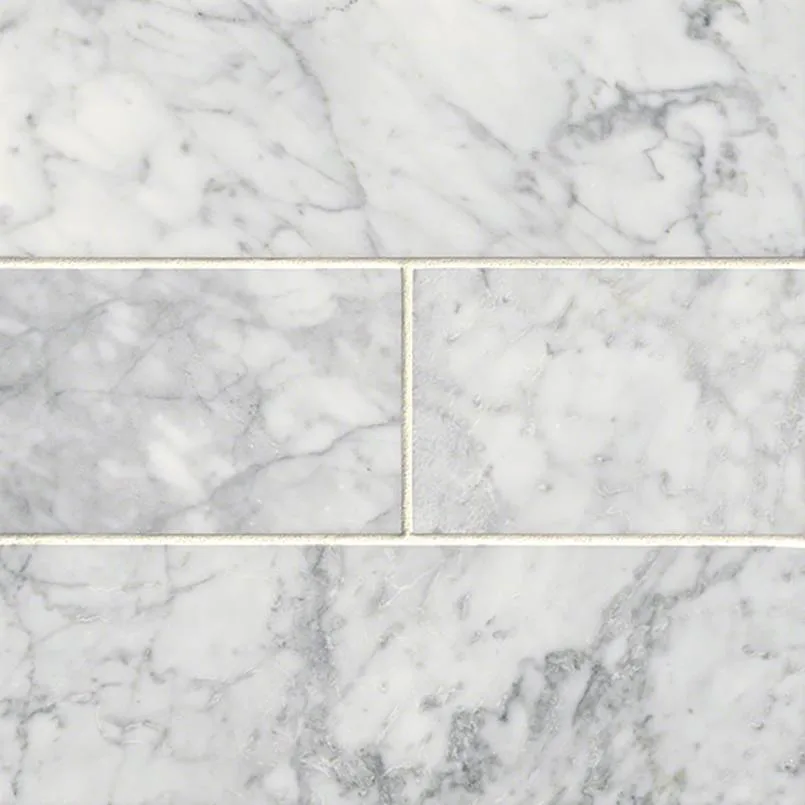 Carrara White Subway Tile 4×12