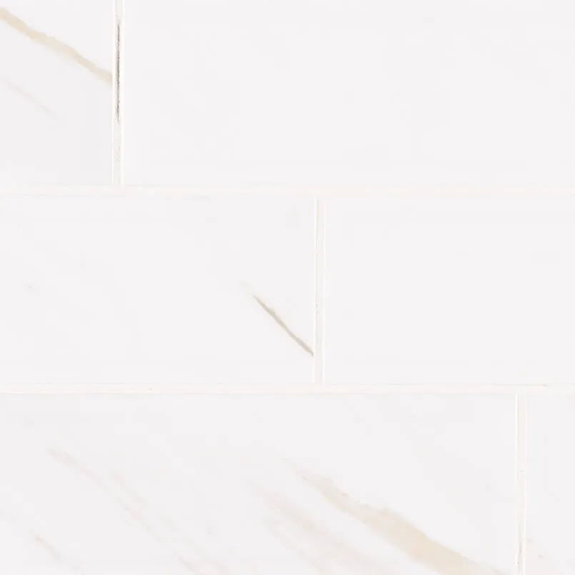 Classique White Calacatta Glossy 4×16 Beveled