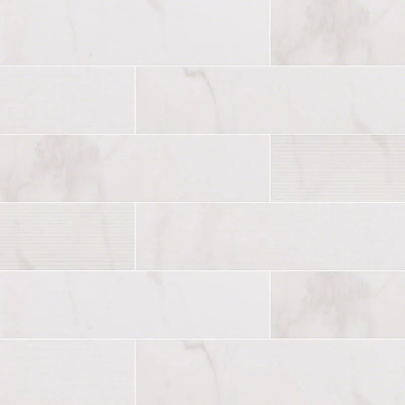 Classique White Calacatta Subway Tile 4×16