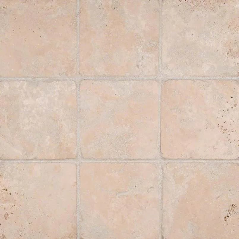 Durango Cream 4×4 Tumbled Tile