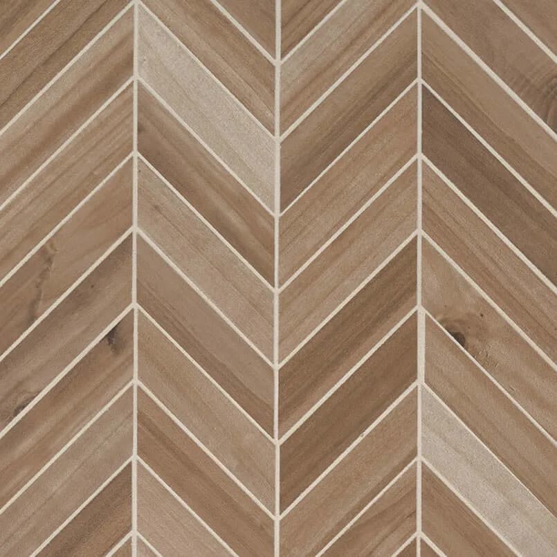 Havenwood Platinum Chevron Mosaic 12×15