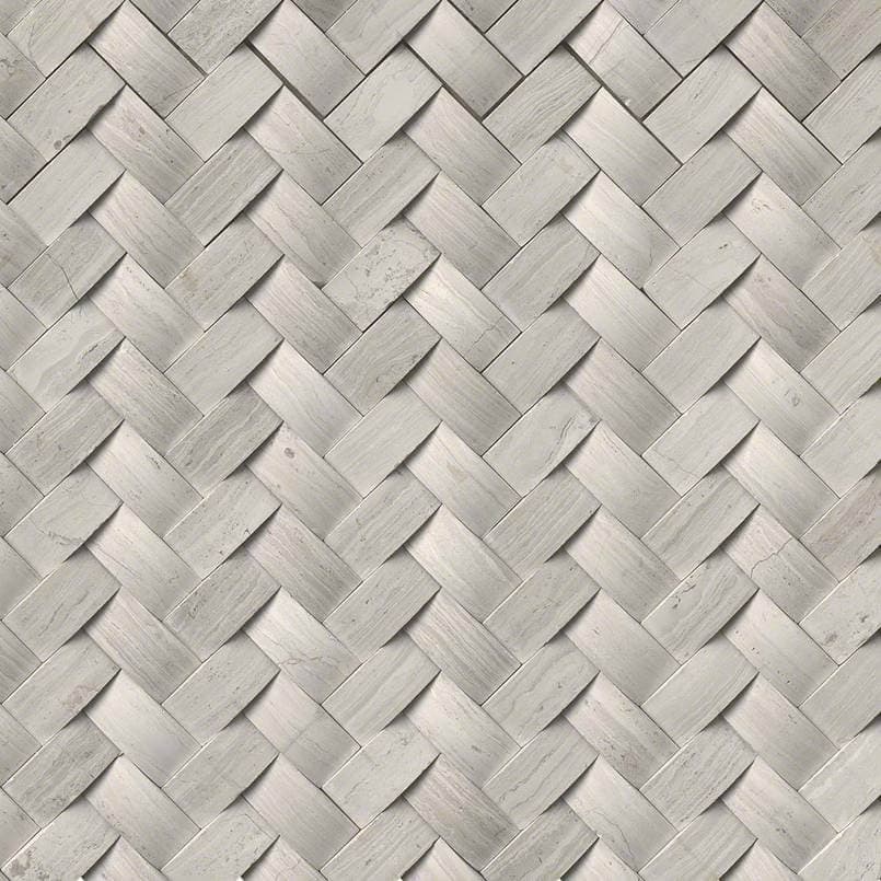 Mystic Cloud Arched Herringbone Honed