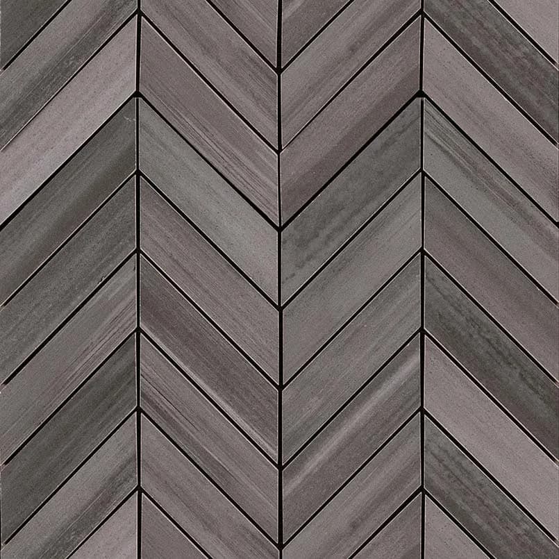 Watercolor Graphite Chevron Mosaic 12×15