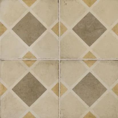 Daltile Quartetto QU09 8x8 Warm Rombo