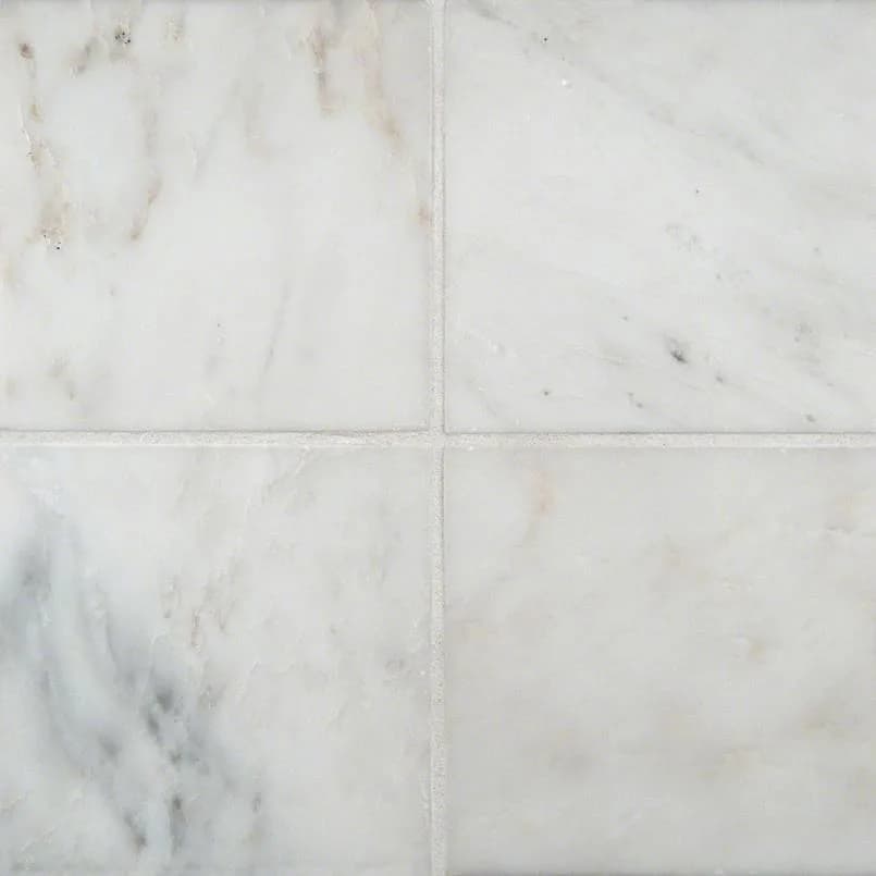 Arabescato Cararra 6x6 Honed And Beveled Tile