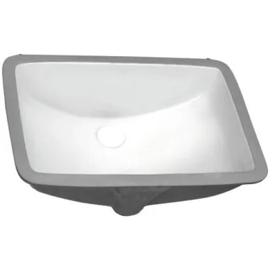 White Rectangular Undermount Sink