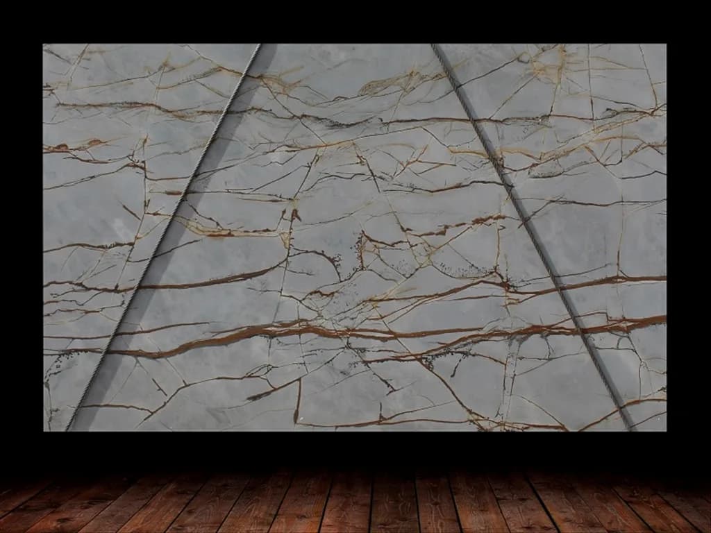 BLUE ROMA QUARTZITE LEATHER FINISH