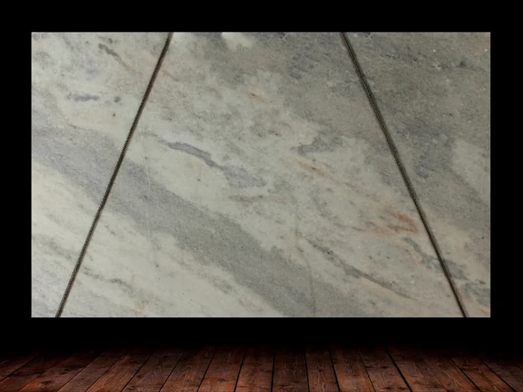 ELEGANTE WHITE LEATHER FINISH MARBLE