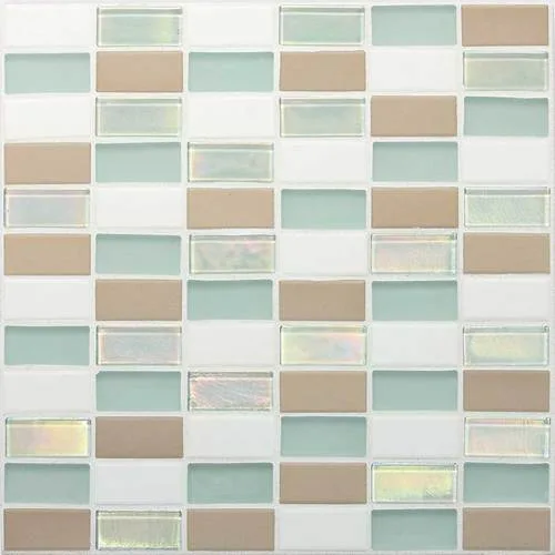 DALTILE COASTAL KEYSTONES TRADE WIND STRAIGHT-JOINT MOSAIC 5209