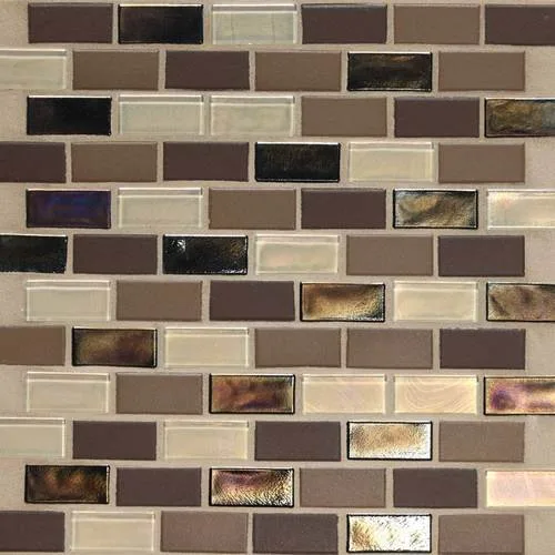 DALTILE COASTAL KEYSTONES TREASURE ISLAND BRICK-JOINT MOSAIC 5218