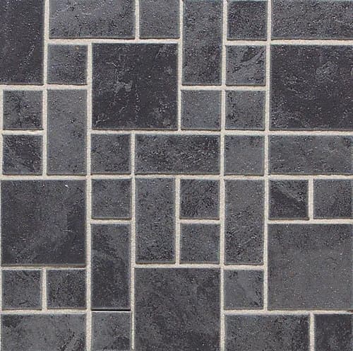 DALTILE CONTINENTAL SLATE ASIAN BLACK RANDOM BLOCK MOSAIC 2731