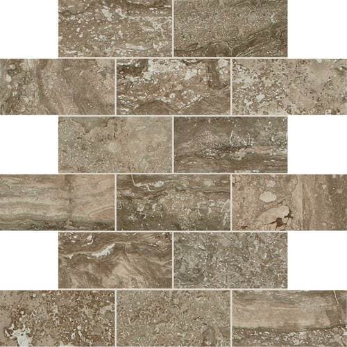 DALTILE EXQUISITE MINK GLAZED CERAMIC MOSAIC EQ13-6843