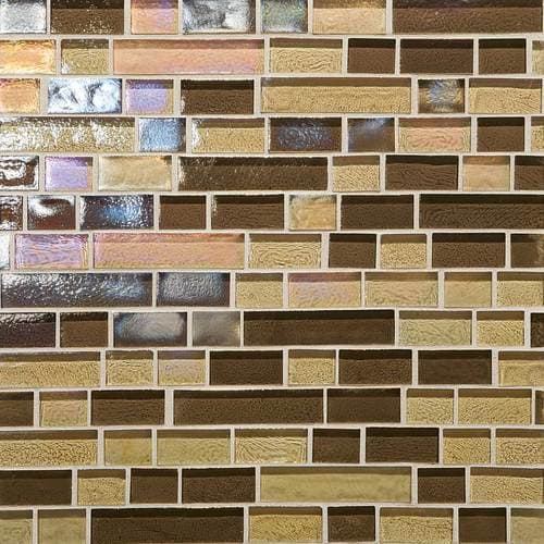 DALTILE GLASS HORIZONS CASPIAN BLEND RANDOM LINEAR MOSAIC