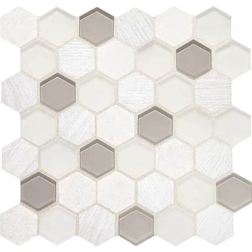 DALTILE IDYLLIC BLENDS TRANQUIL SNOW IB01-7594
