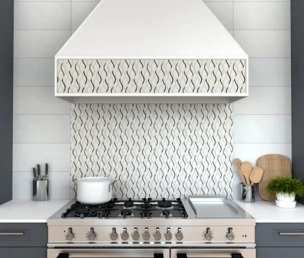 Symmetry Silver Anthology Backsplash Tile