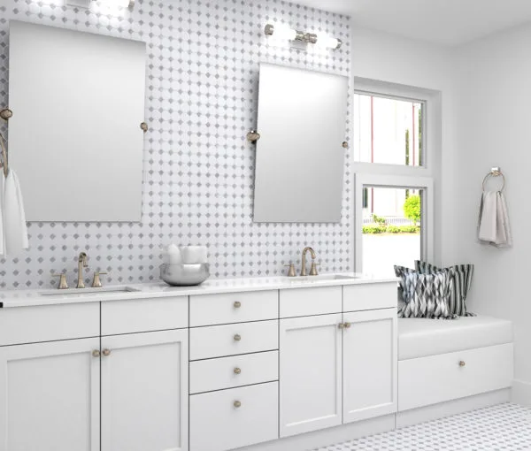 Manor Gray Buttons Tile