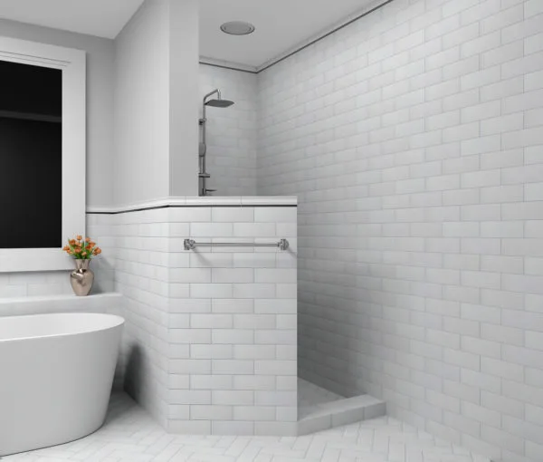 Regency White Chair Rail Tile
