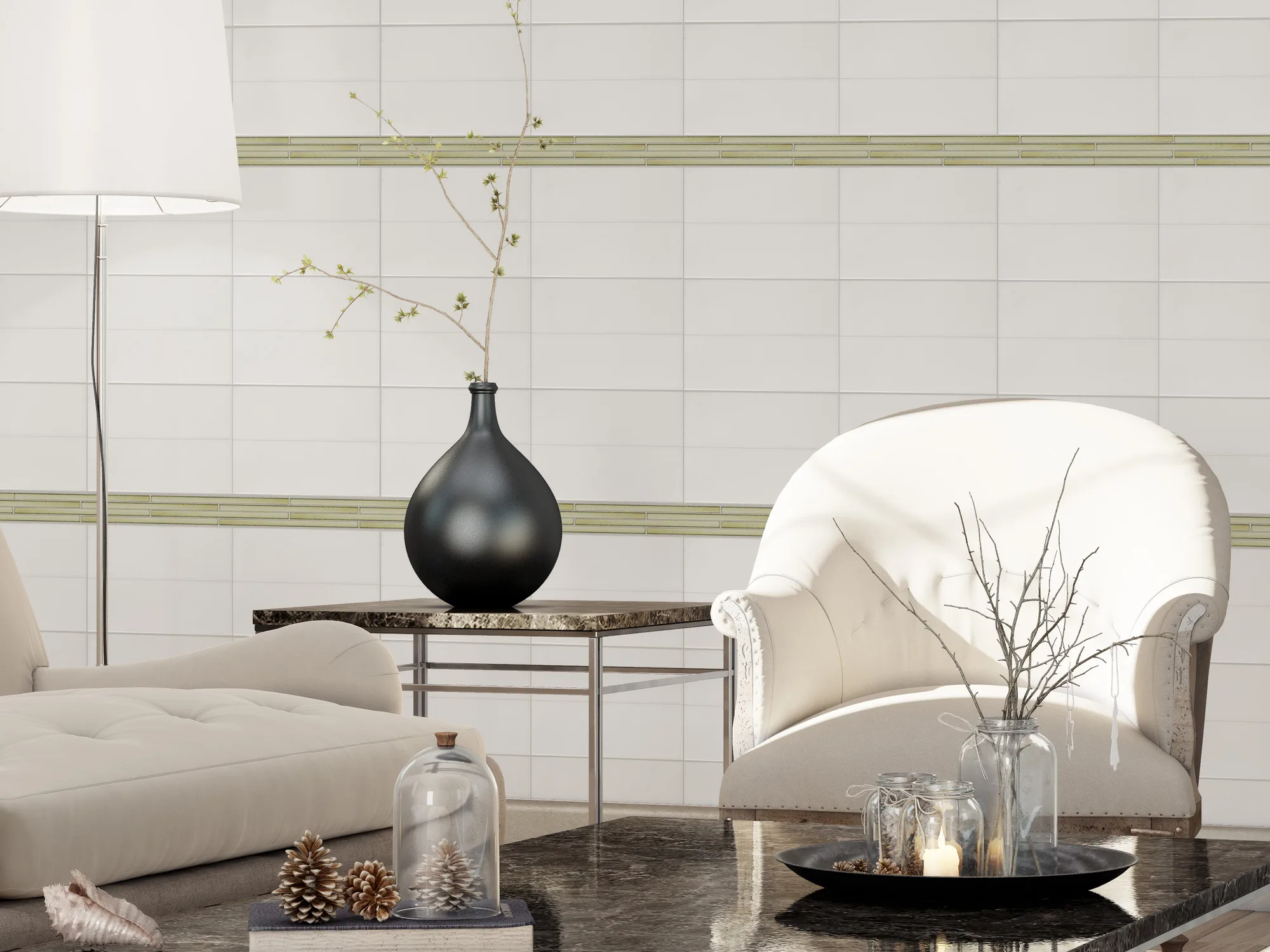 Gilded Liner Tile