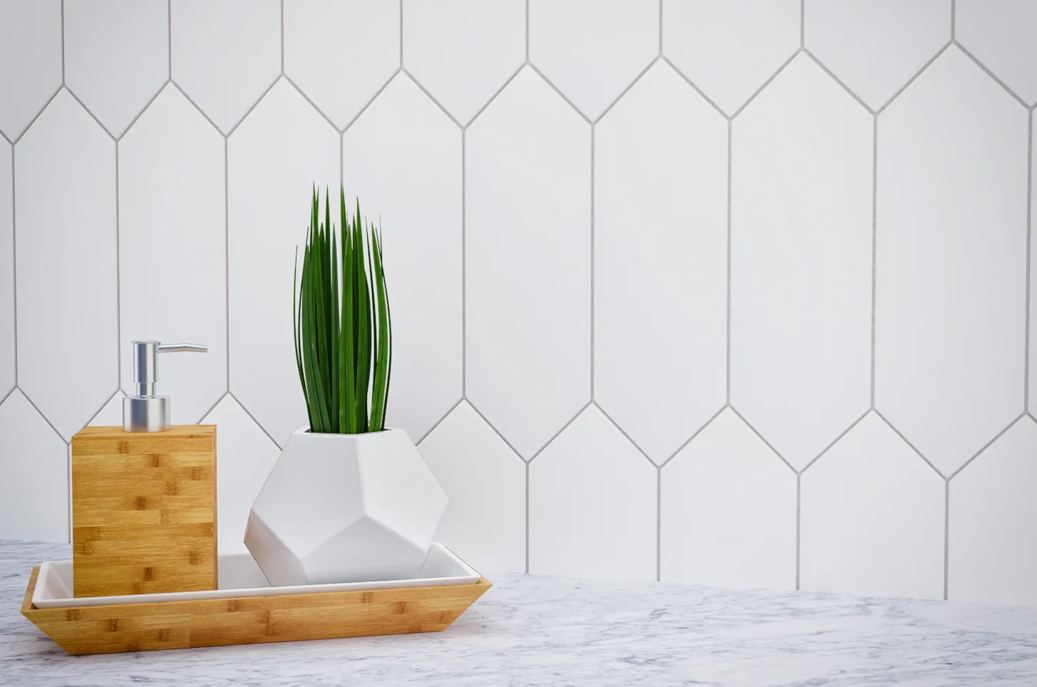 Blanco Pickett Tile