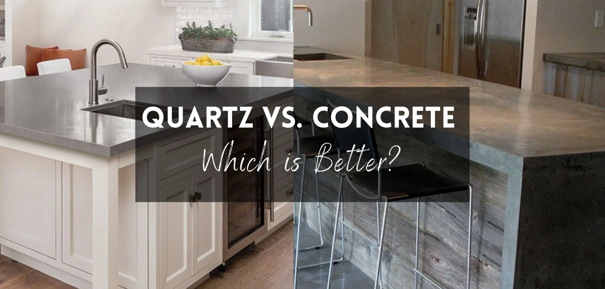 Quartz Vs Concrete: Comparing Your Countertop Options