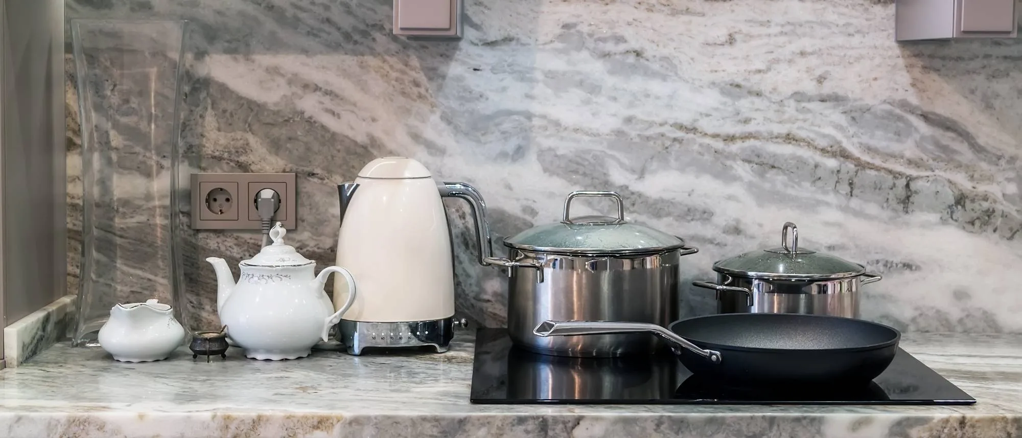 pros and cons of granite countertops granite kitchen countertops island Brown Fantasy Granite Full Heigh Backsplash