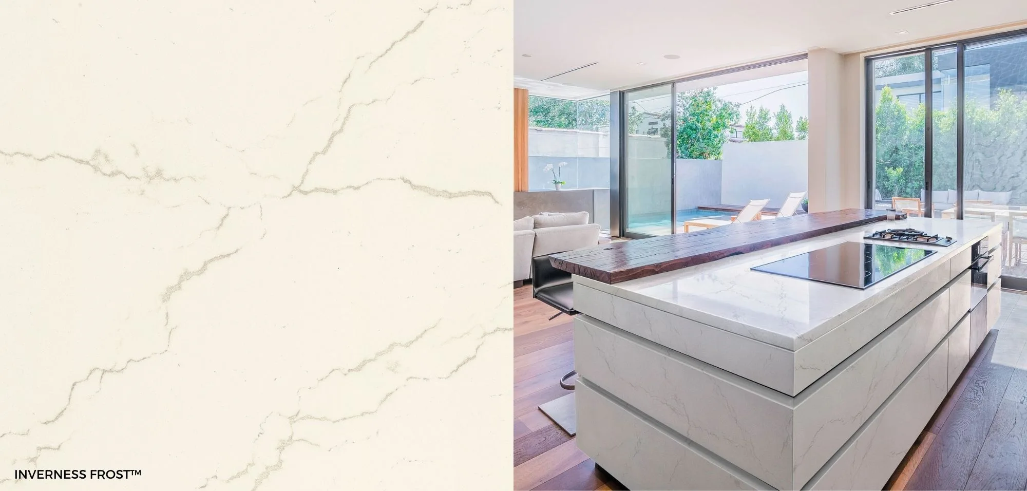 Inverness Frost Cambria Quartz Kitchen Countertops