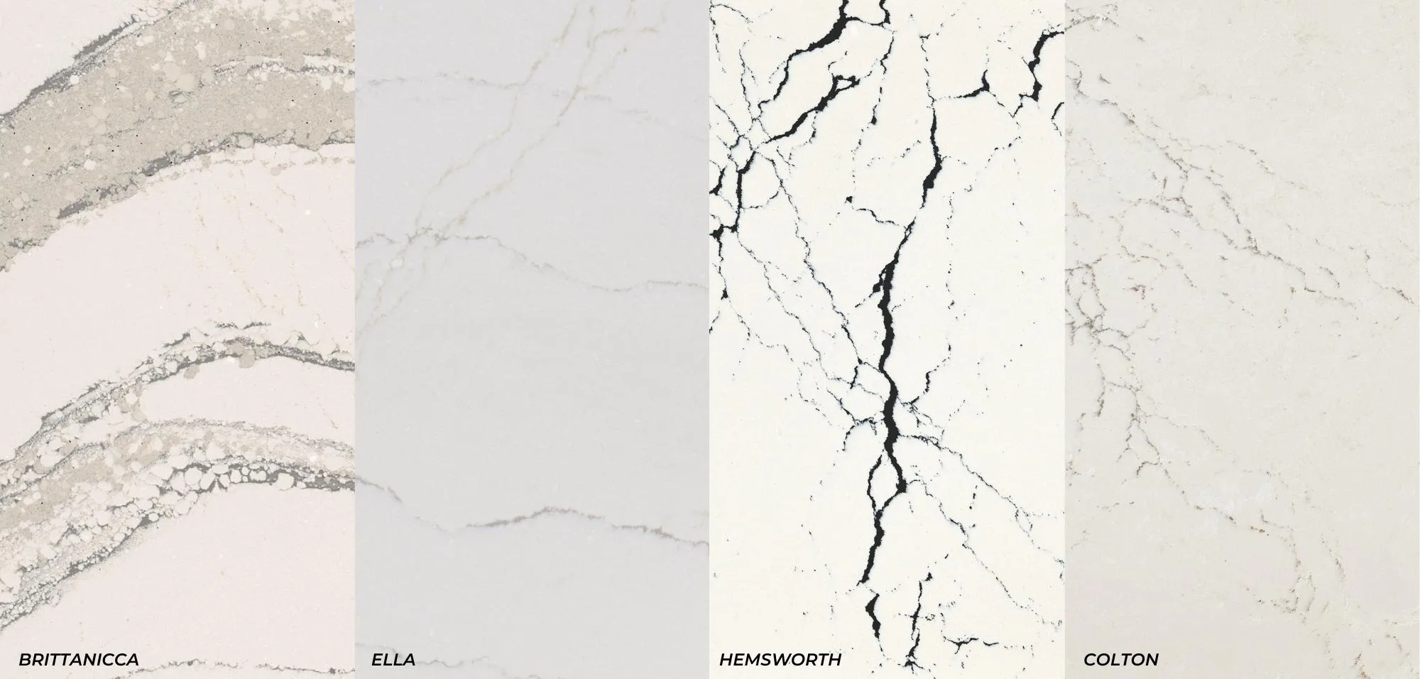 Cambria Quartz Designs that Look Like Marble Quartz vs Marble Brittanicca Quartz Ella Quartz Hemsworth Quartz Colton Quartz