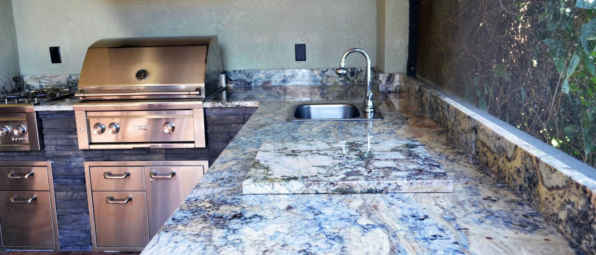 Granite Counters Azurite Outdoor Kitchen Countertops