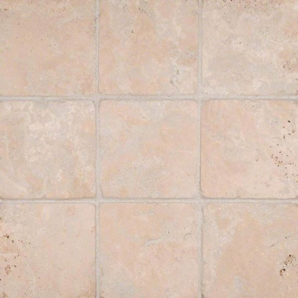 Durango Cream 4×4 Tumbled Tile