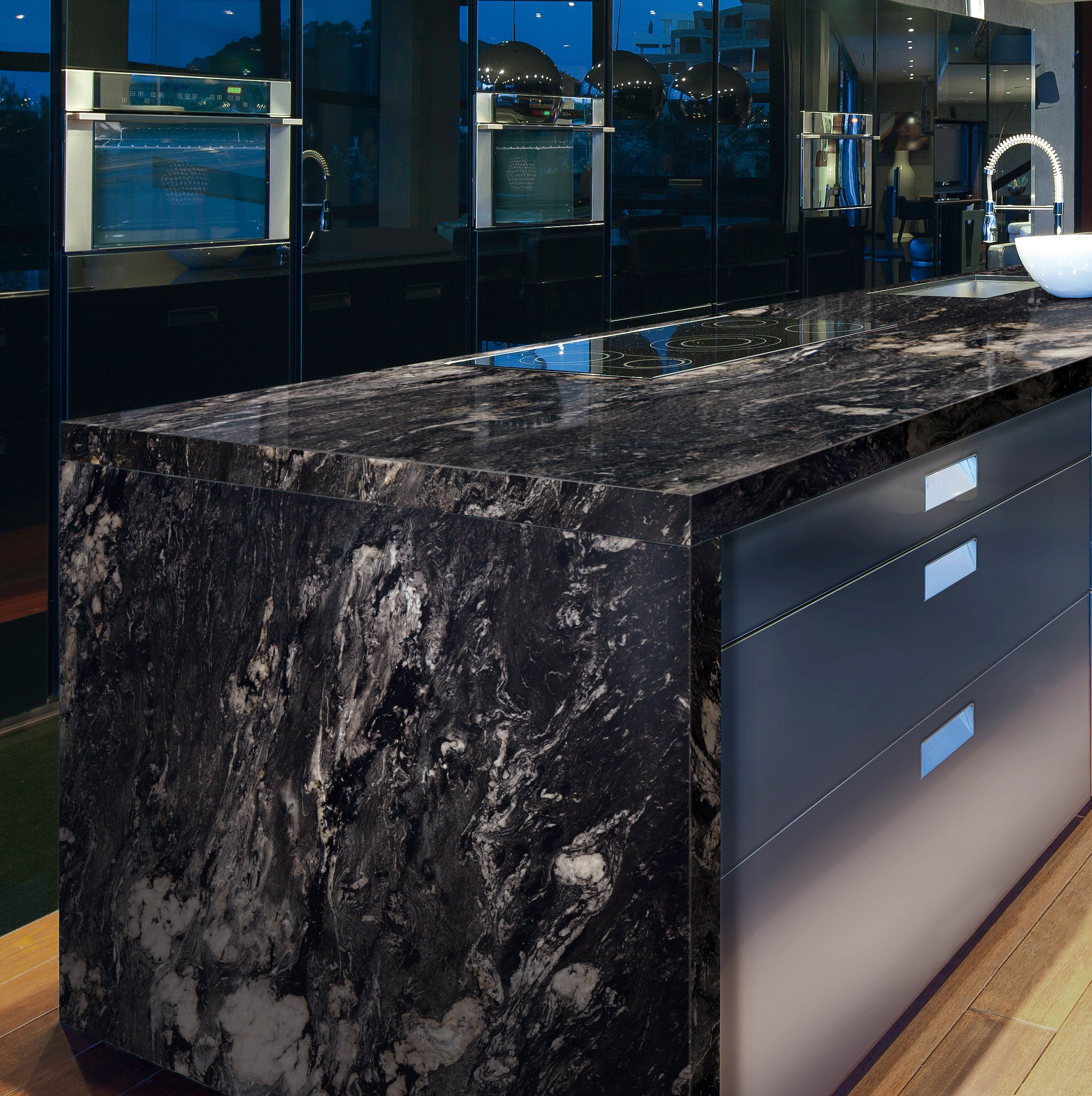 Albums 105+ Images pictures of black granite countertops Latest