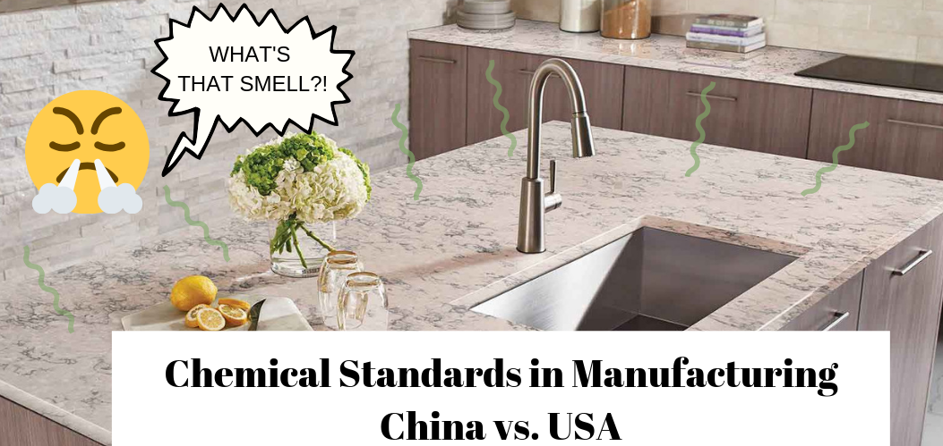 Many Chinese Quartz Countertop Owners have Reported an Odd Chemical Smell Coming from their Installed Countertops