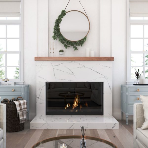 Archdale Cambria Quartz Fireplace Wall