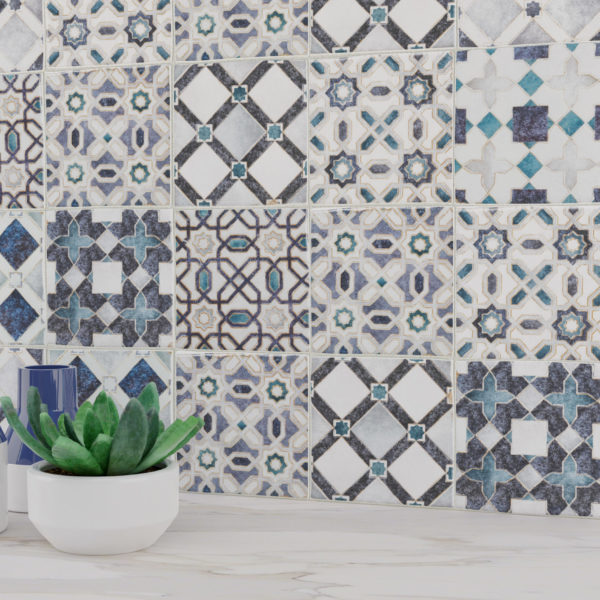 Moroccan Mix Azure Anthology Tile
