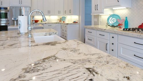 Alpine White Soul Granite Kitchen