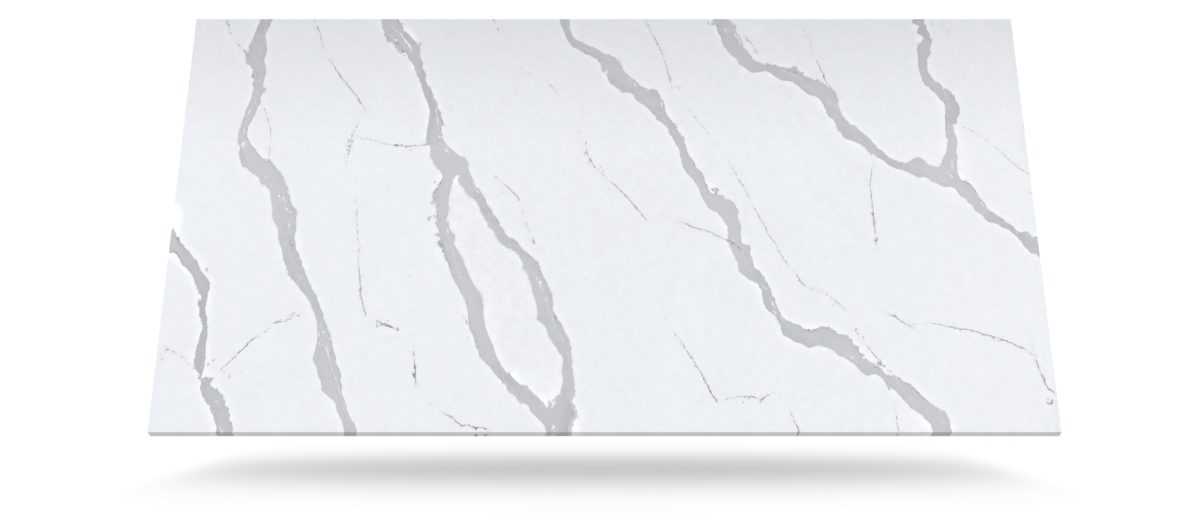 Bianco Calacatta Silestone Quartz 3D Slab