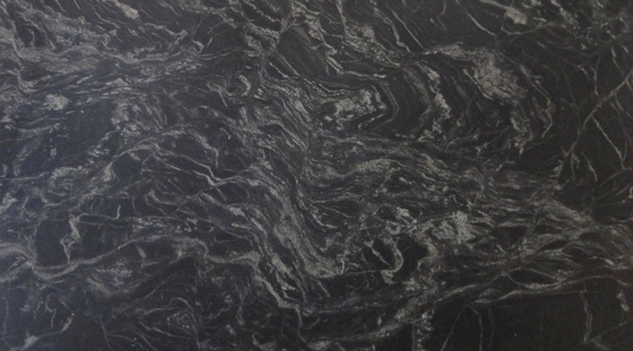 Black Stream Leather Granite Slab