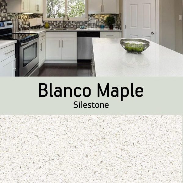 Blanco Maple Silestone Quartz Sample Kitchen