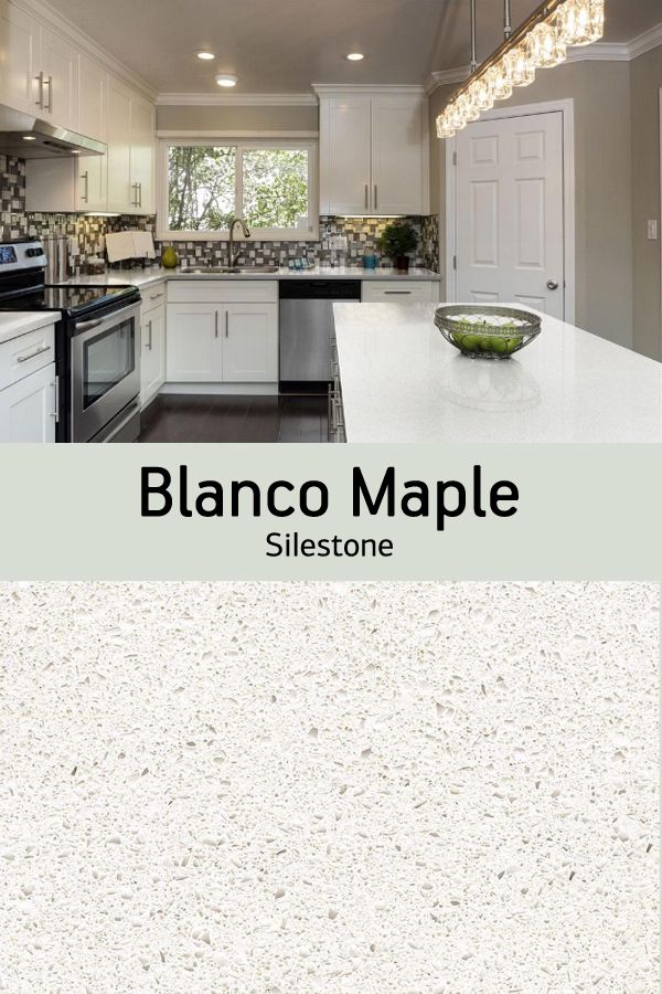 Blanco Maple Silestone Quartz Sample Kitchen