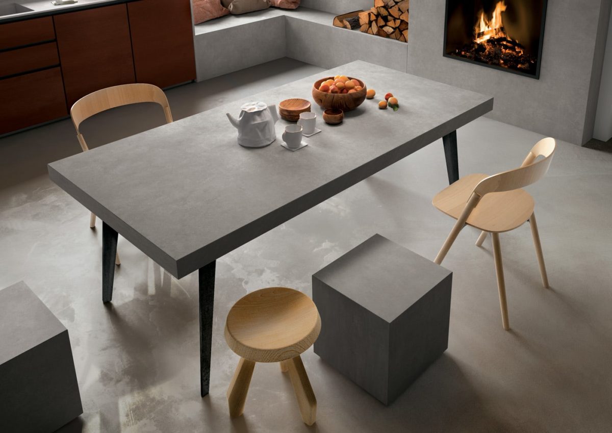 Concrete Light Infinity Porcelain Table Countertops