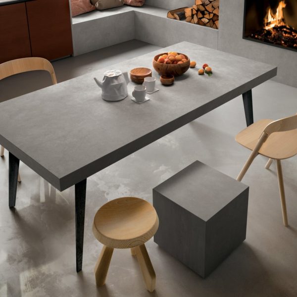 Concrete Light Infinity Porcelain Table Countertops