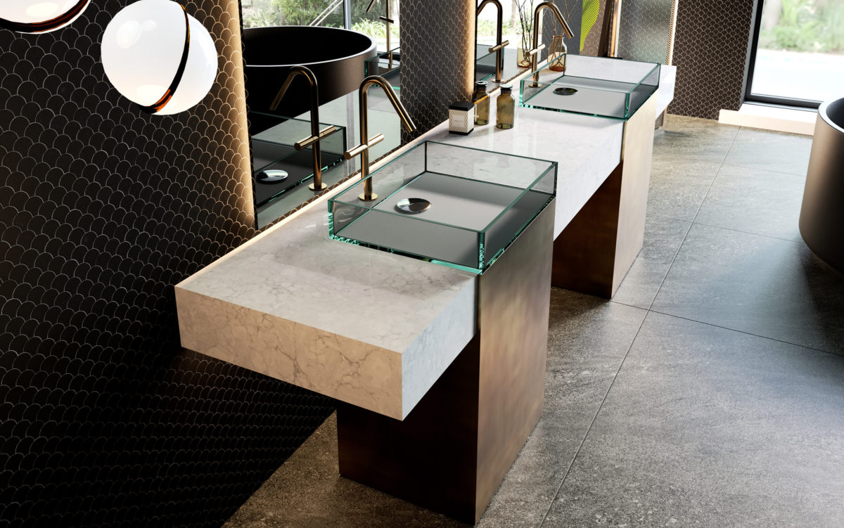 Encore LG Viatera Quartz Bathroom Countertops