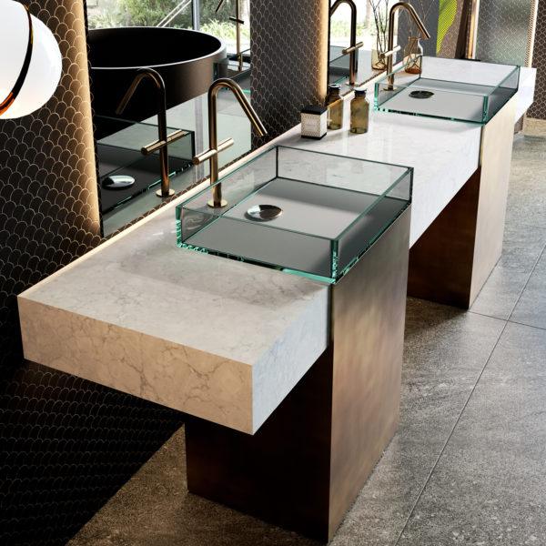 Encore LG Viatera Quartz Bathroom Countertops