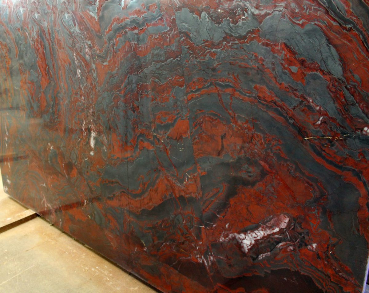 Iron Red Granite Slab1