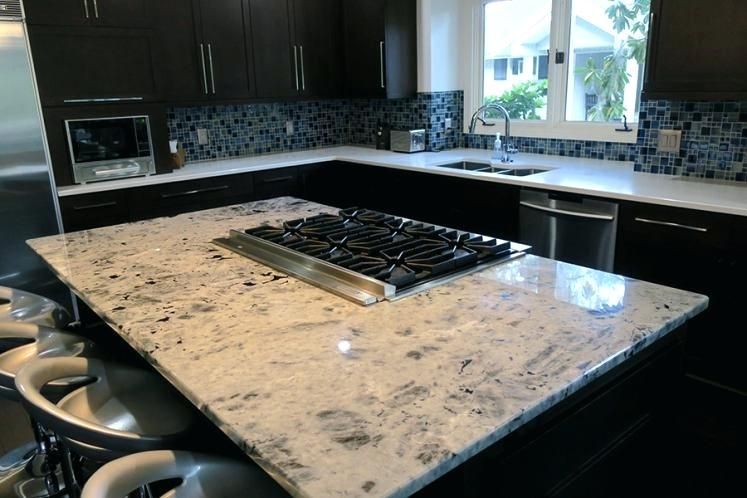 Lemurian White Granite Kitchen